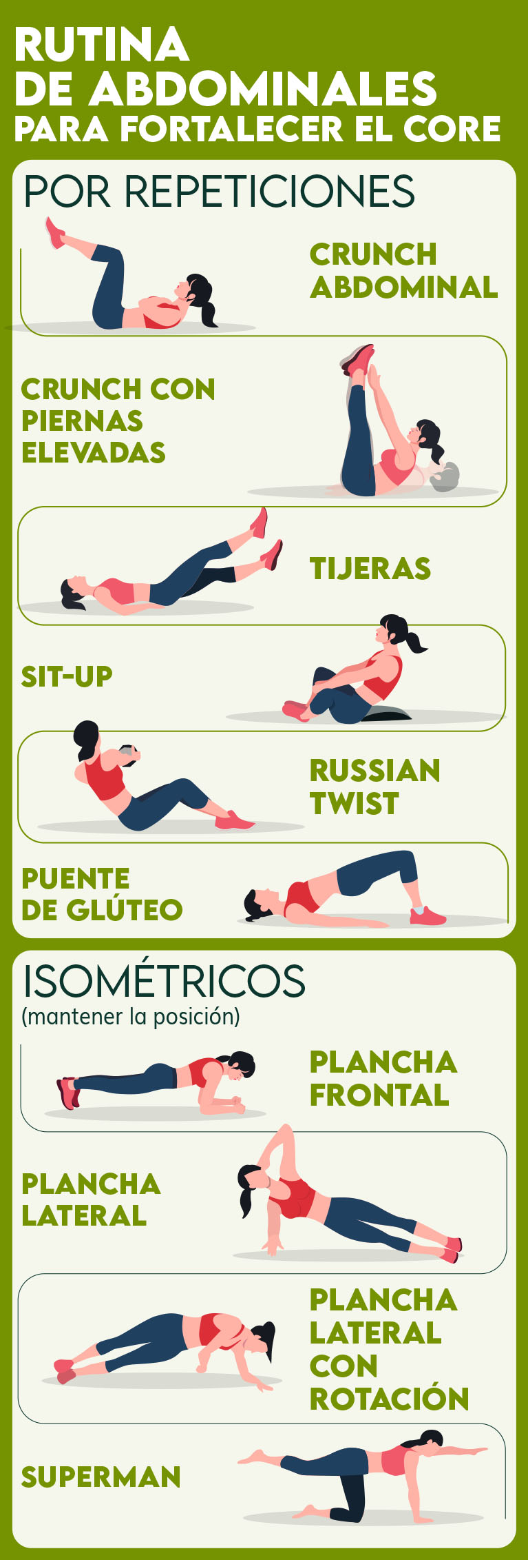 Rutina de abdominales, la clave del entreno, ejercicios abdominales